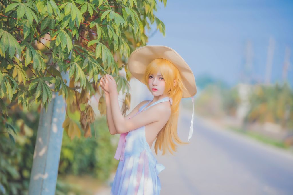 Coser @ 桜 桃 喵 Vol.063 小 忍 草帽 (59 photos)