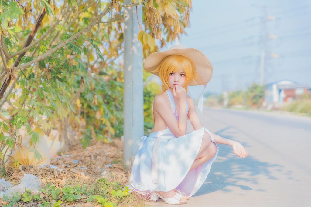 Coser @ 桜 桃 喵 Vol.063 小 忍 草帽 (59 photos)