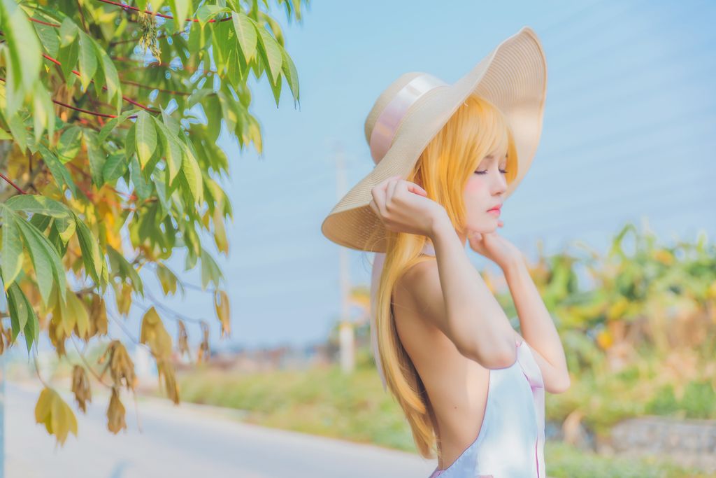 Coser @ 桜 桃 喵 Vol.063 小 忍 草帽 (59 photos)