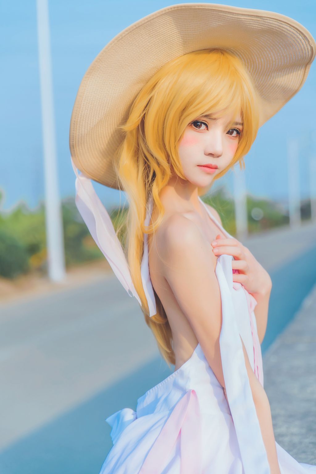 Coser @ 桜 桃 喵 Vol.063 小 忍 草帽 (59 photos)