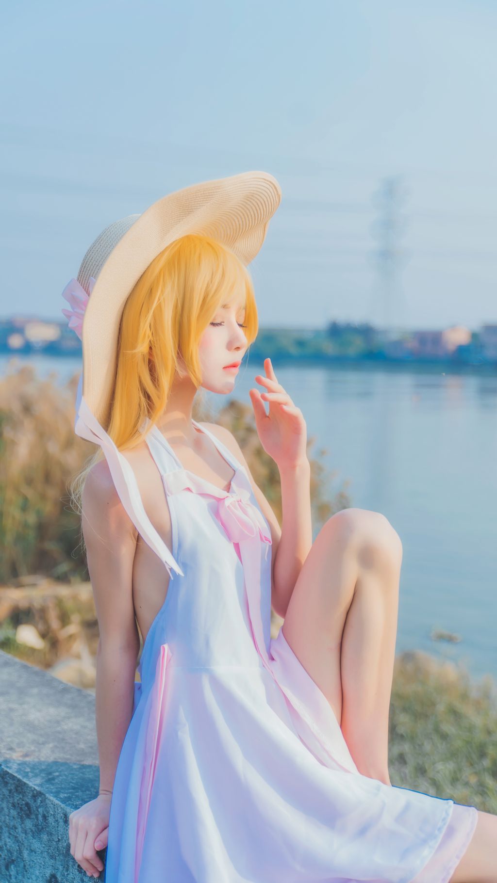 Coser @ 桜 桃 喵 Vol.063 小 忍 草帽 (59 photos)