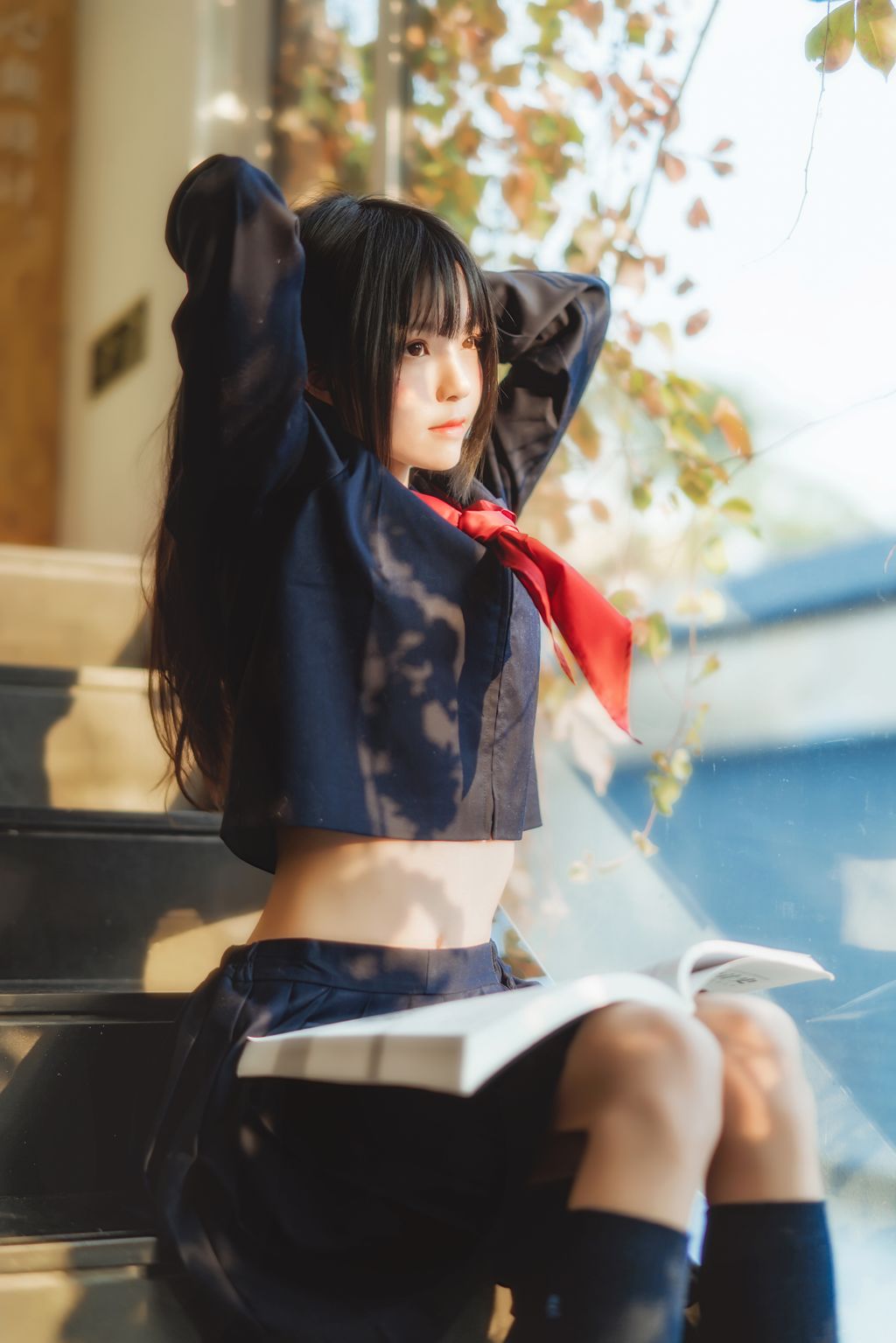 Coser @ 桜 桃 喵 Vol.067 制服 (50 photos)