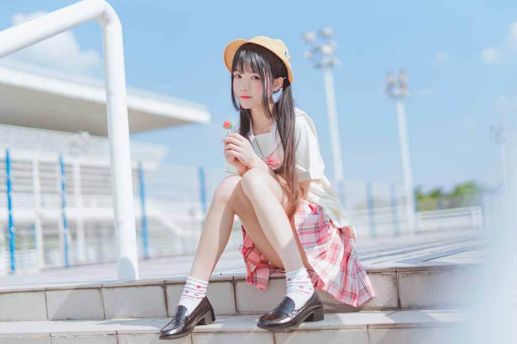 Coser @ 桜 桃 喵 Vol.083 桜 桃 未熟 2 幼稚园 (35 photos)