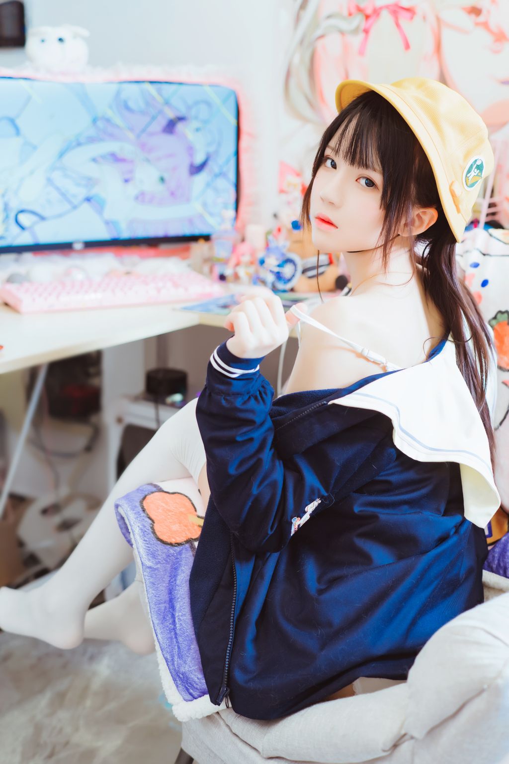 Coser @ 桜 桃 喵 Vol.085 桜 桃 未熟 3 奶 桃桃 (102 photos)