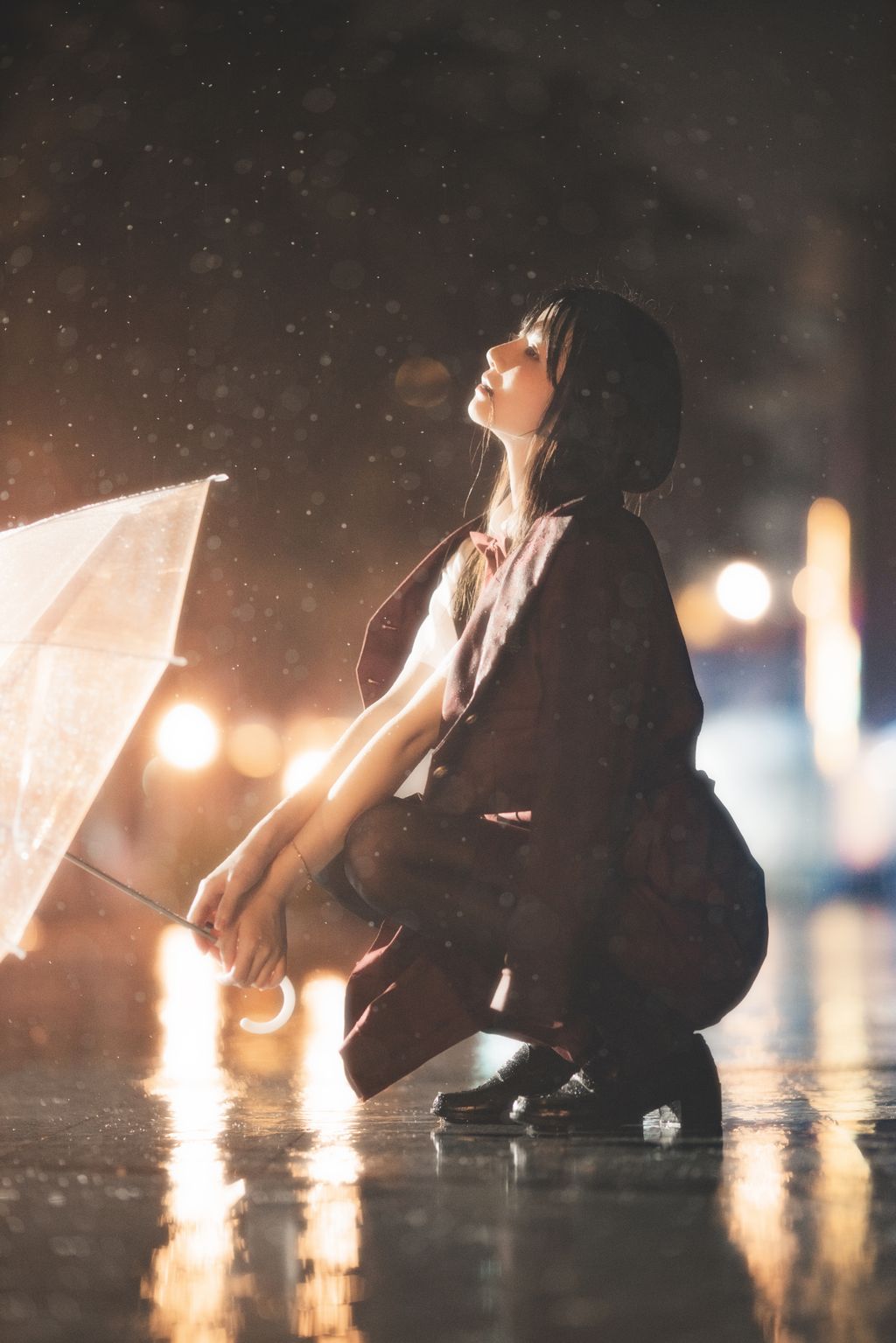 Coser @ 桜 桃 喵 Vol.089 桜 桃 未熟 3 雨 下 (43 photos)