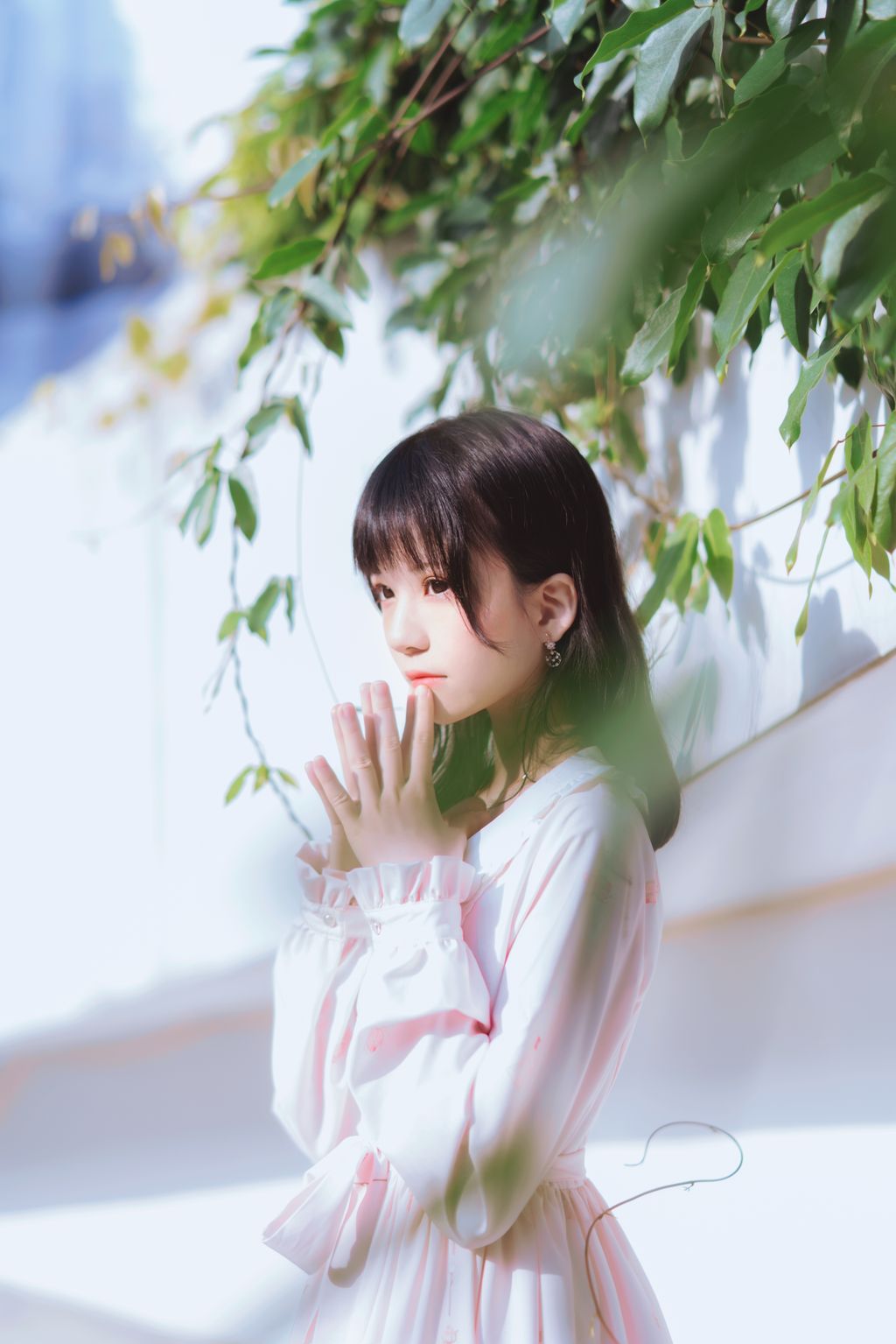 Coser @ 桜 桃 喵 Vol. 100 清新 × 4 (48 photos)