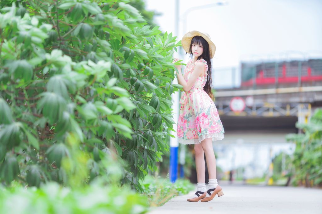 Coser @ 桜 桃 喵 Vol. 100 清新 × 4 (48 photos)