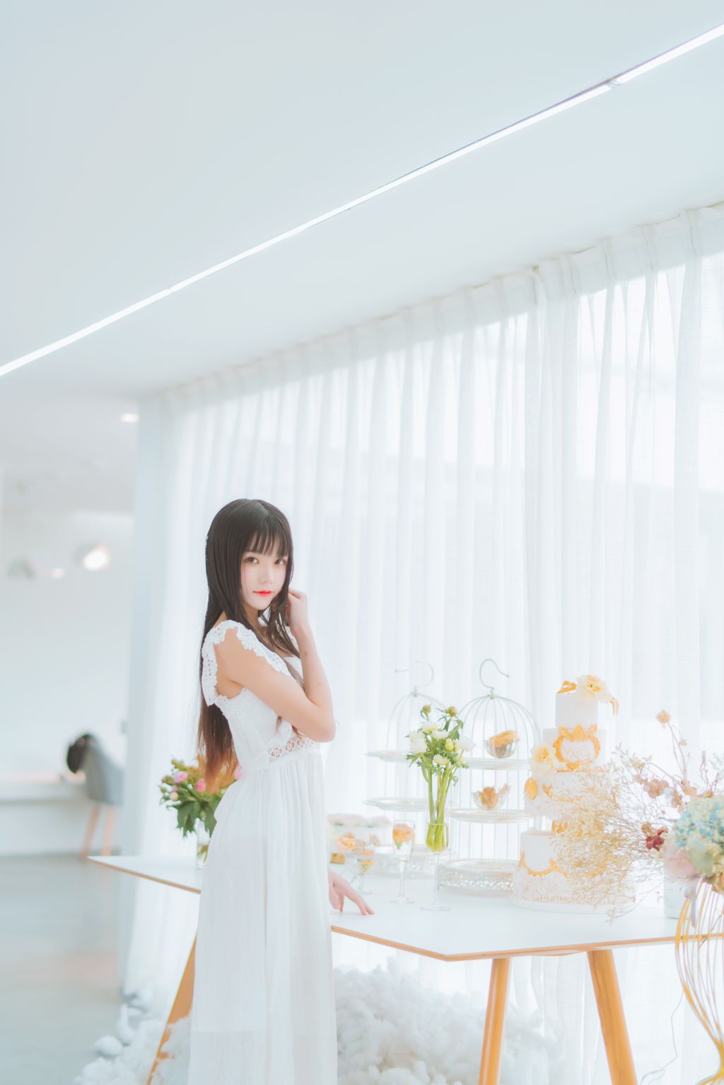 Coser @ 桜 桃 喵 Vol. 100 清新 × 4 (48 photos)