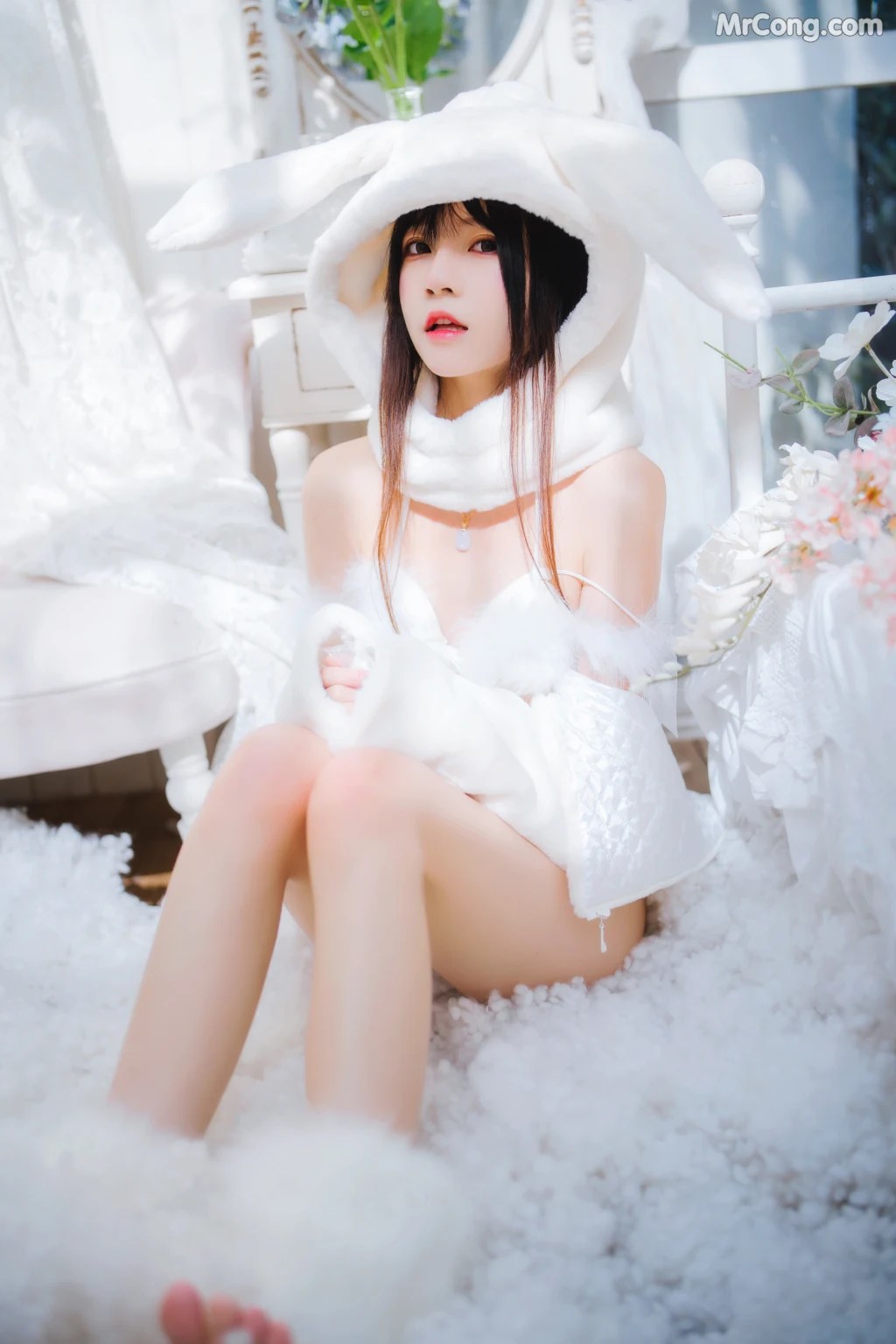 Coser@桜桃喵 Vol.142 小白兔01+02