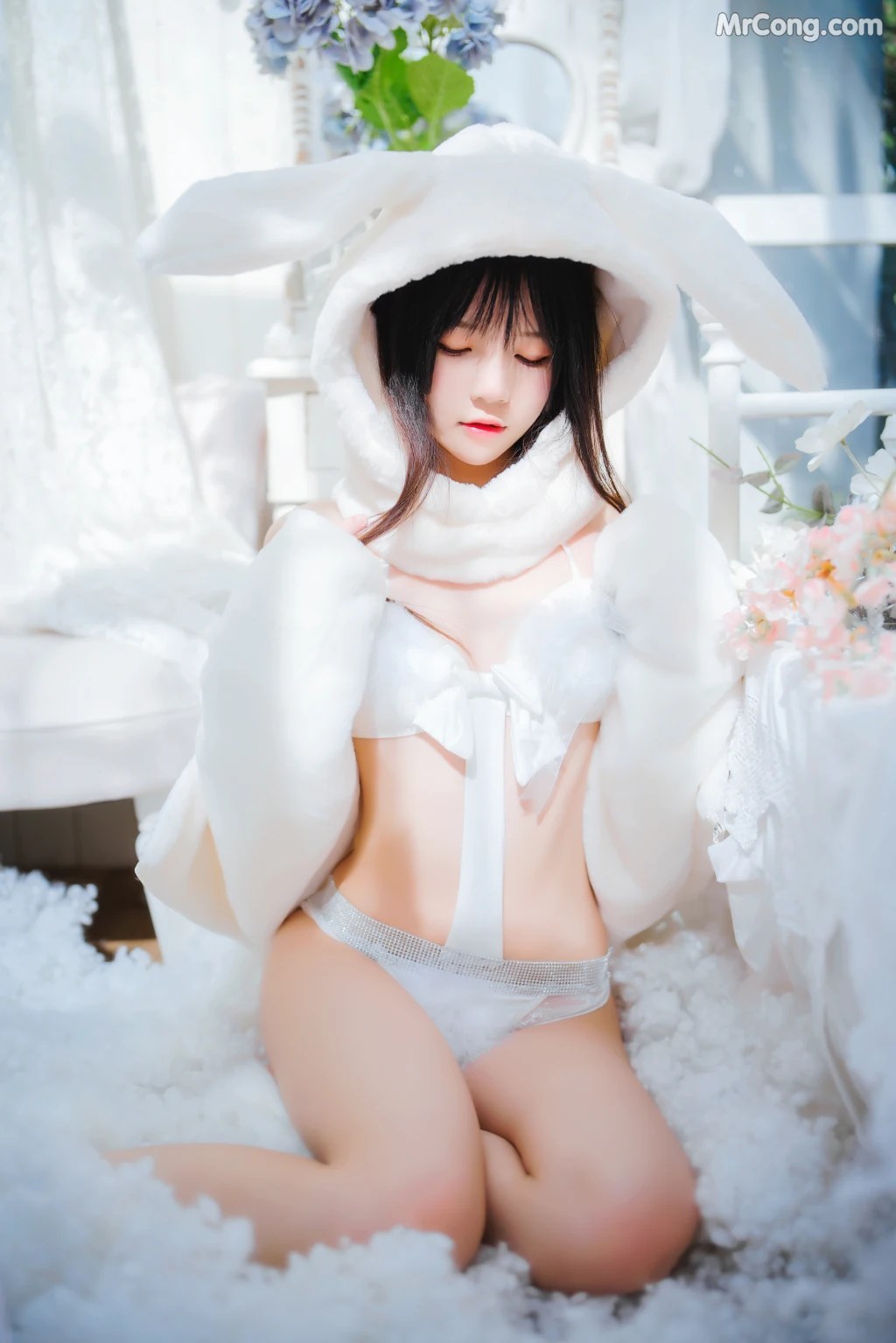 Coser@桜桃喵 Vol.142 小白兔01+02