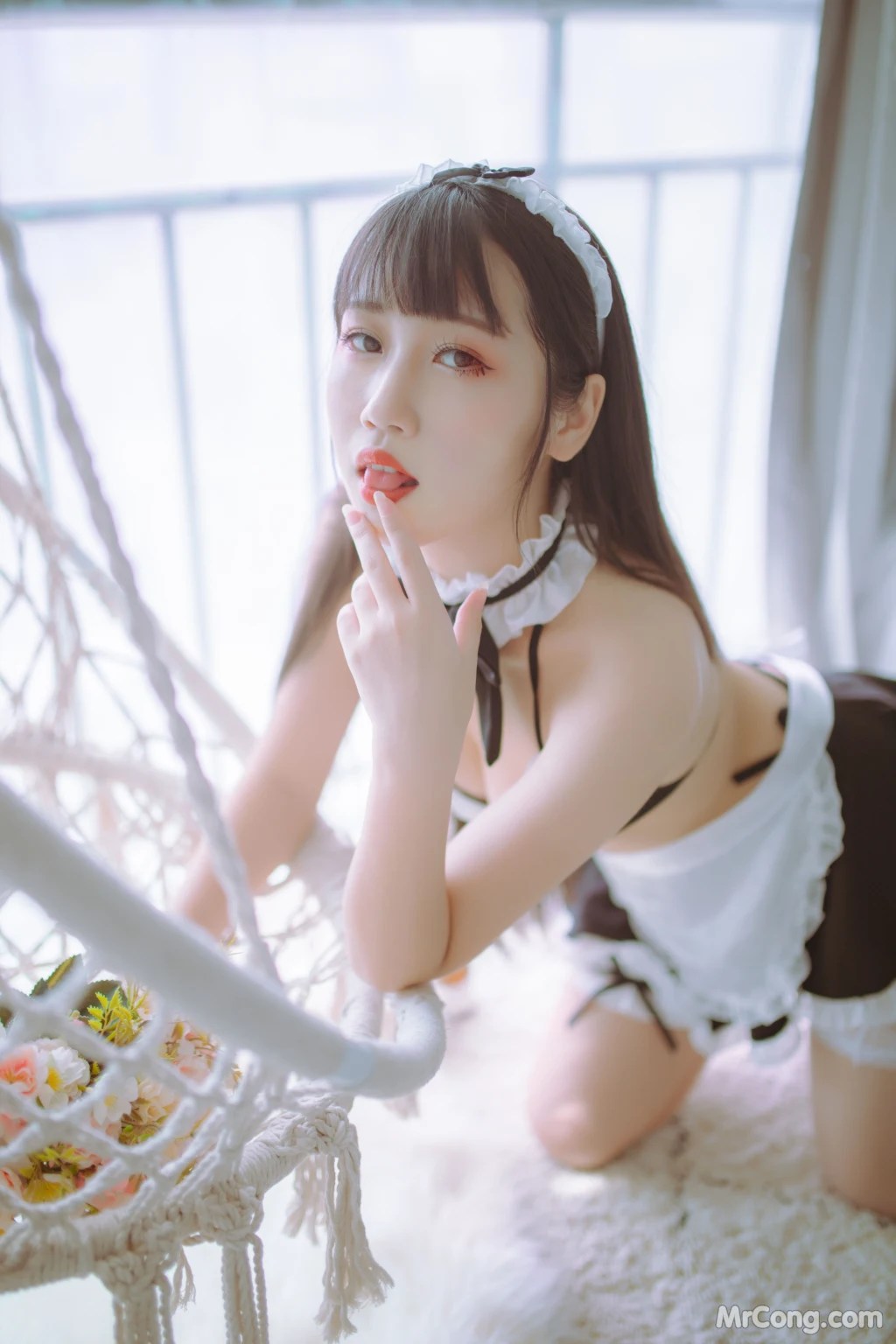 Coser@不呆猫 女仆 (78 photos)