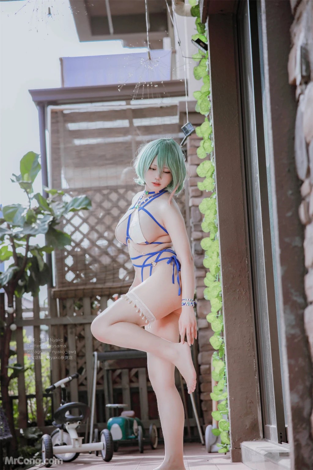 Coser@Nyako喵子 DOA环泳装 (137 photos)