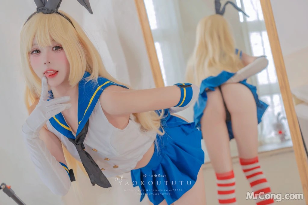 Coser@黏黏团子兔 岛风的修整&Twice (74 photos )