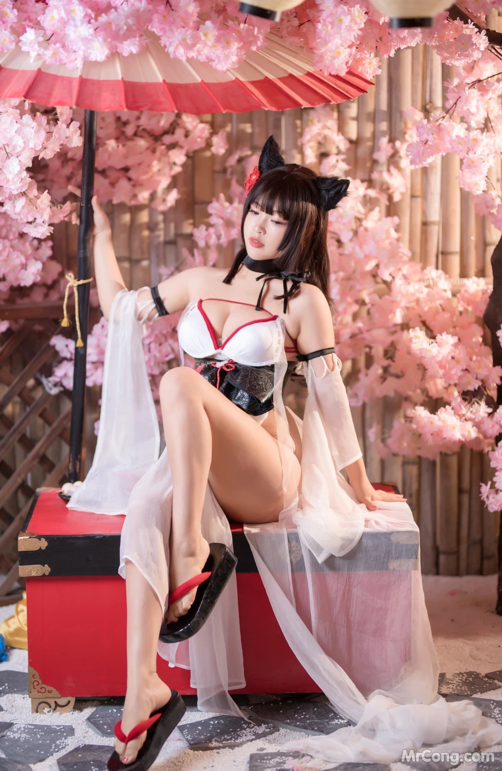 Coser@白烨 Vol.058 湿身天诚泳装 (62 photos )