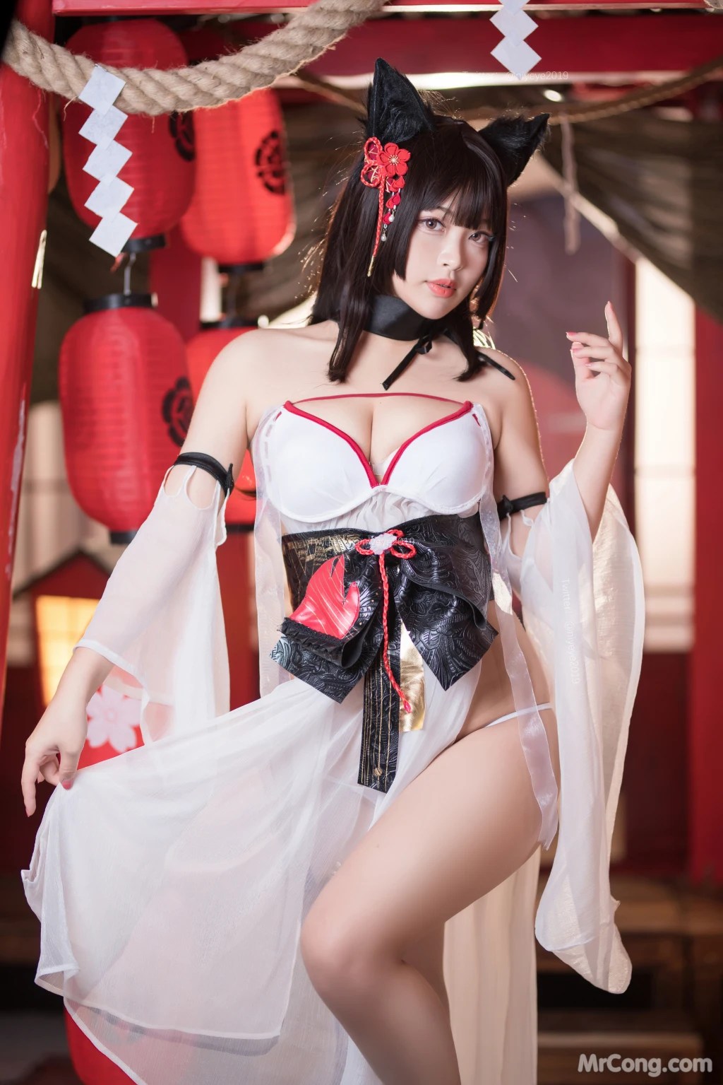 Coser@白烨 Vol.058 湿身天诚泳装 (62 photos )