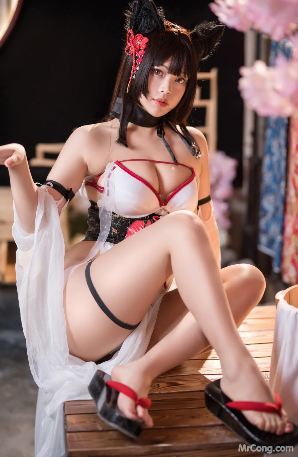 Coser@白烨 Vol.058 湿身天诚泳装 (62 photos )