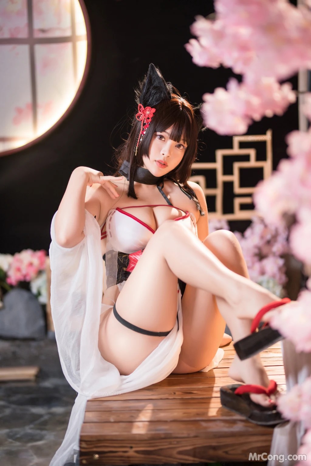 Coser@白烨 Vol.058 湿身天诚泳装 (62 photos )