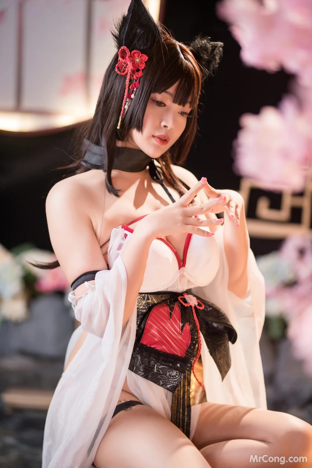 Coser@白烨 Vol.058 湿身天诚泳装 (62 photos )