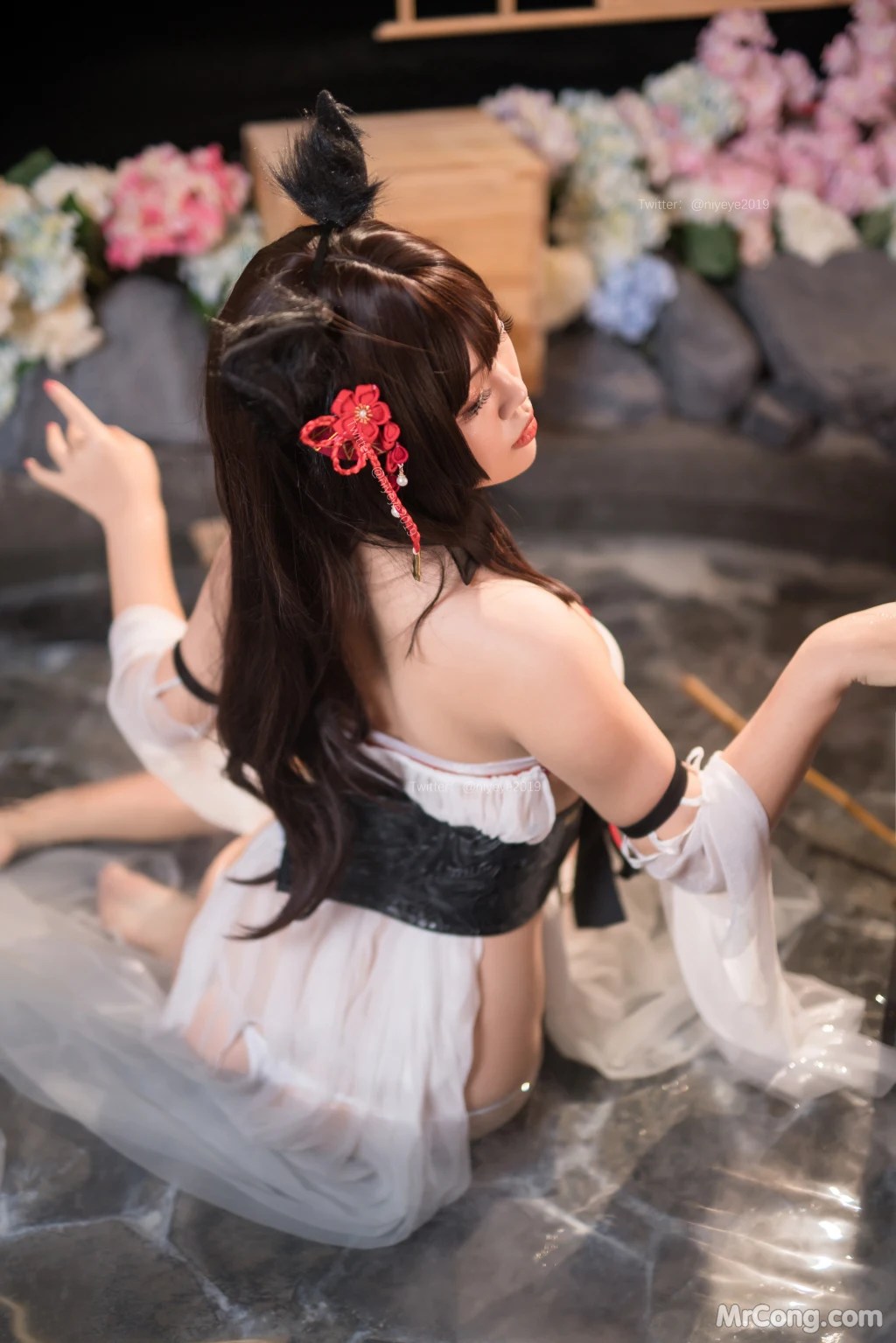 Coser@白烨 Vol.058 湿身天诚泳装 (62 photos )