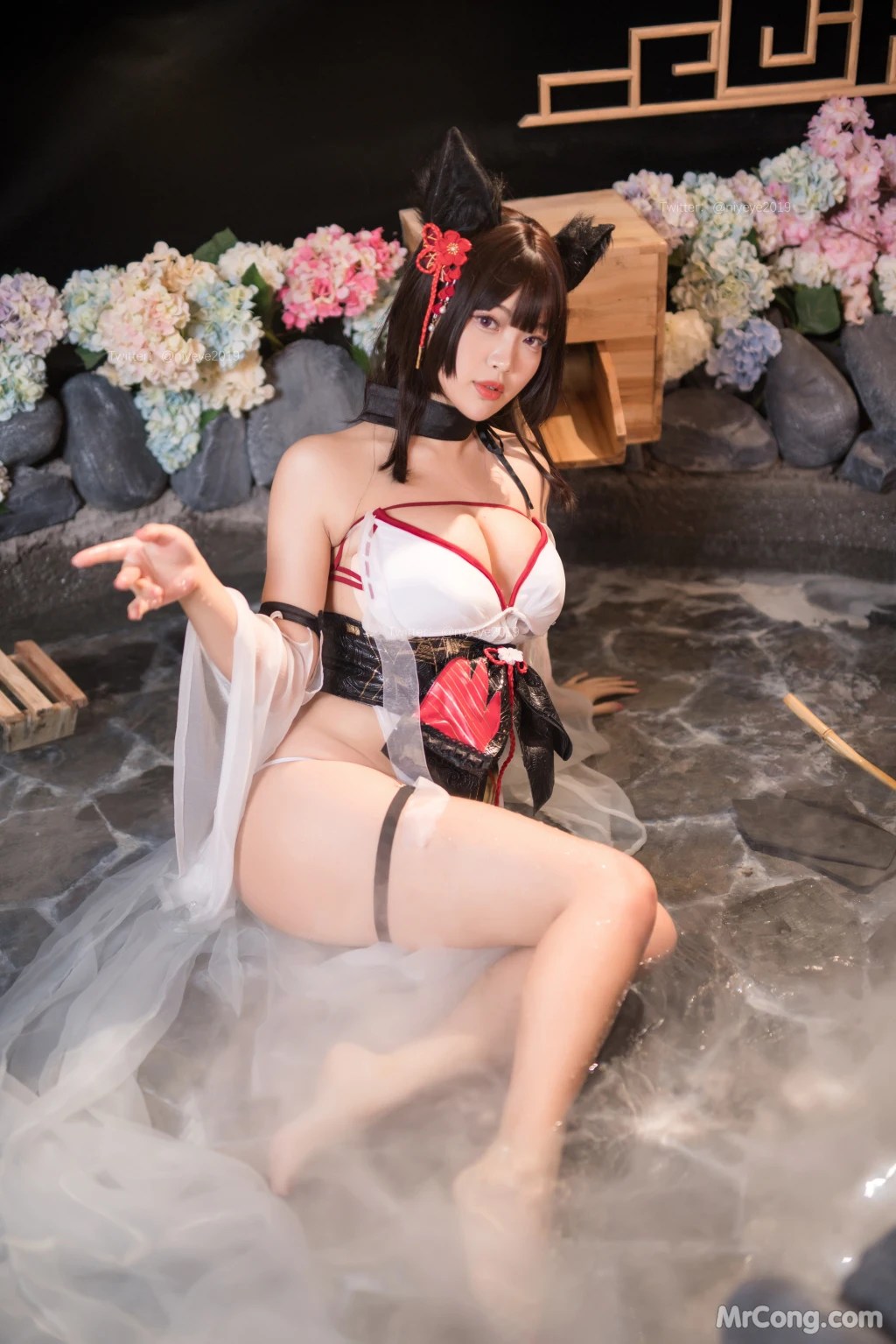 Coser@白烨 Vol.058 湿身天诚泳装 (62 photos )