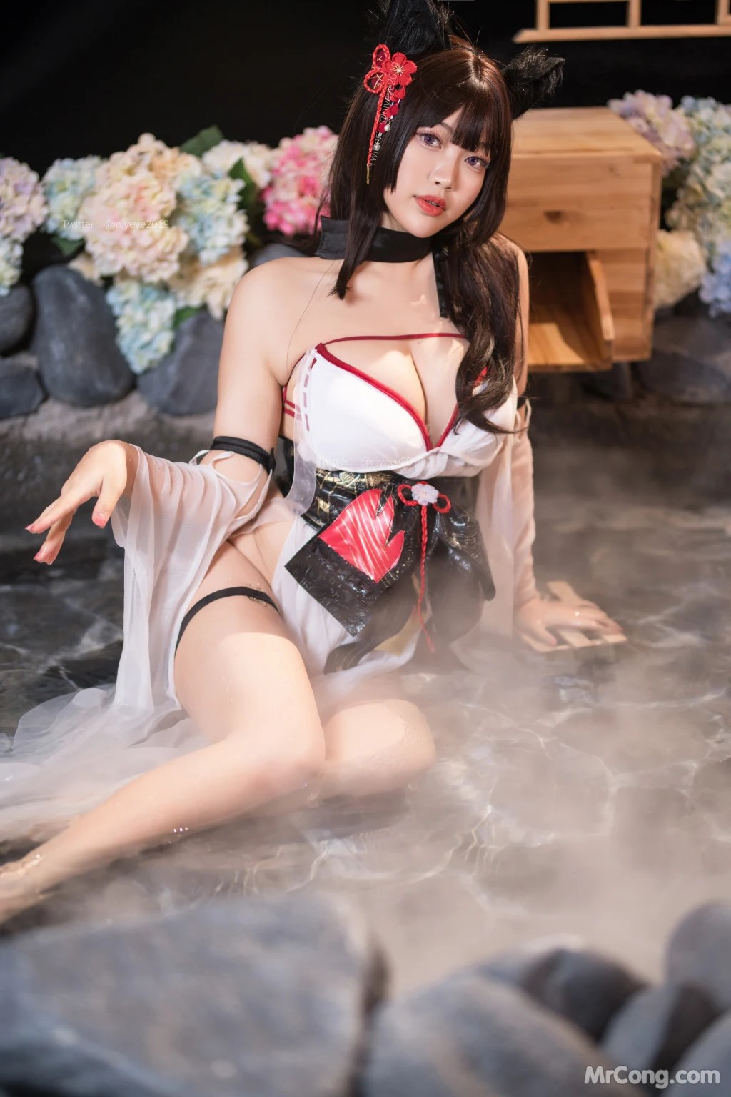 Coser@白烨 Vol.058 湿身天诚泳装 (62 photos )