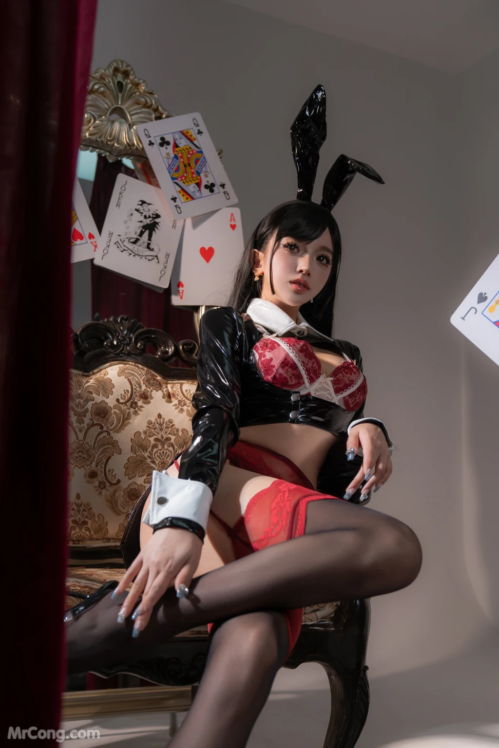 Coser@过期米线线喵 Vol.143 兔女郎