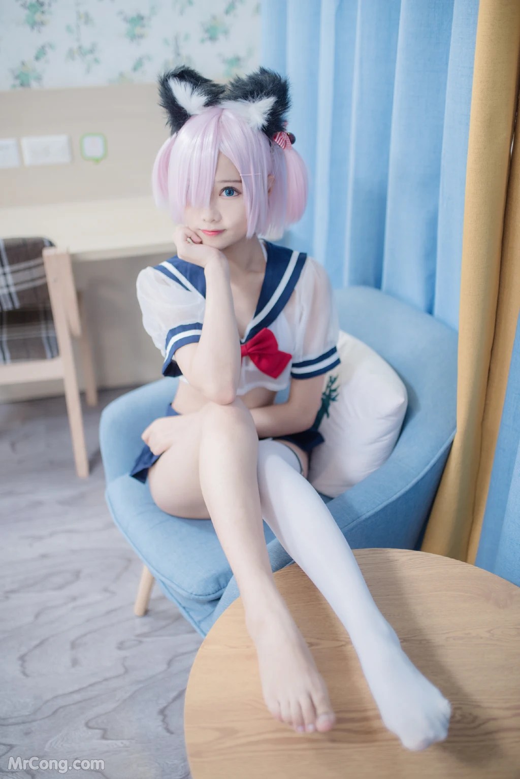 Coser@羽天shine 猫耳妹妹 (130 photos)