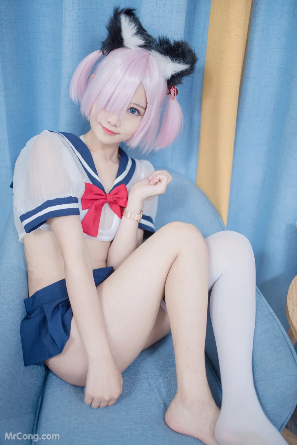 Coser@羽天shine 猫耳妹妹 (130 photos)