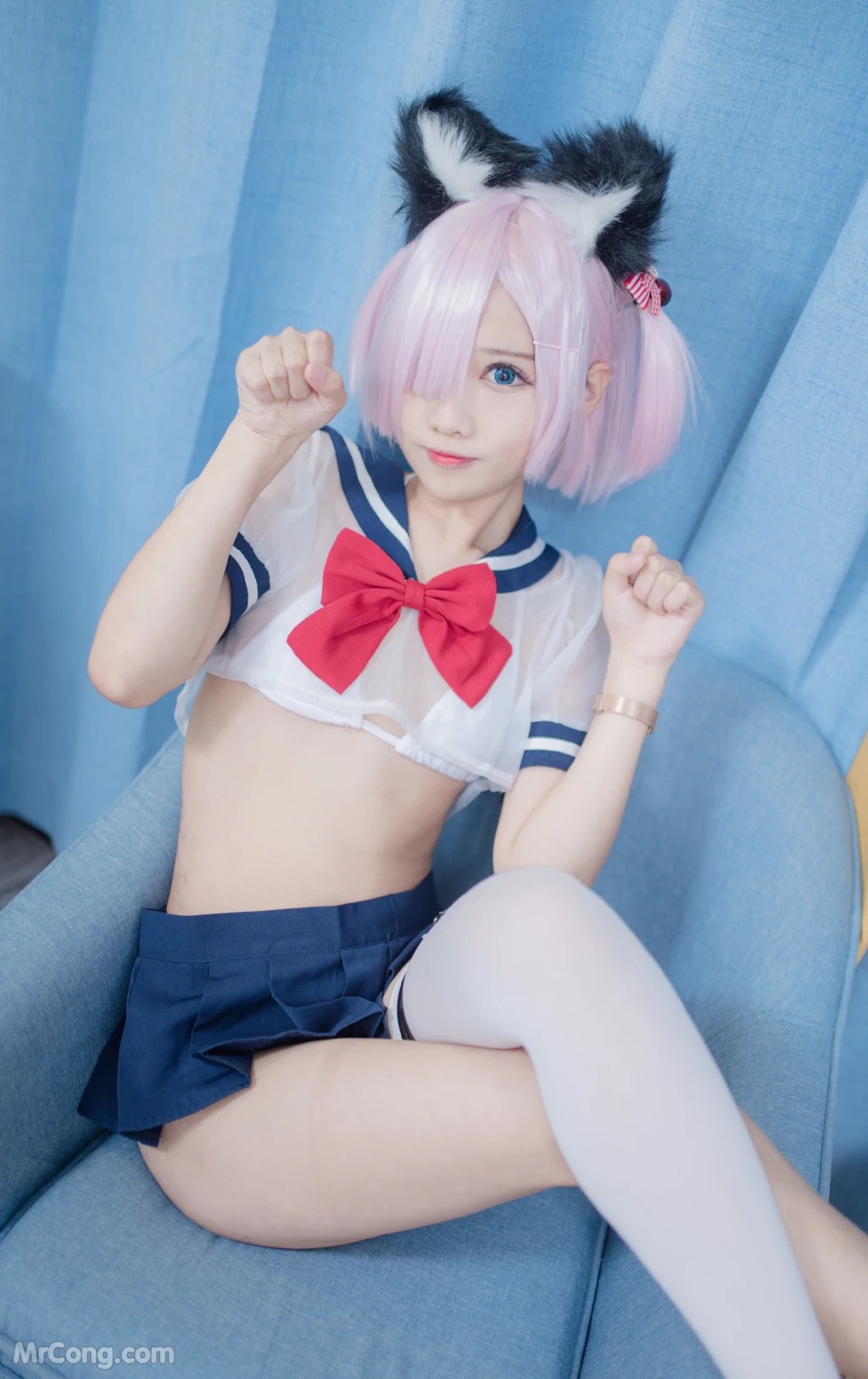 Coser@羽天shine 猫耳妹妹 (130 photos)