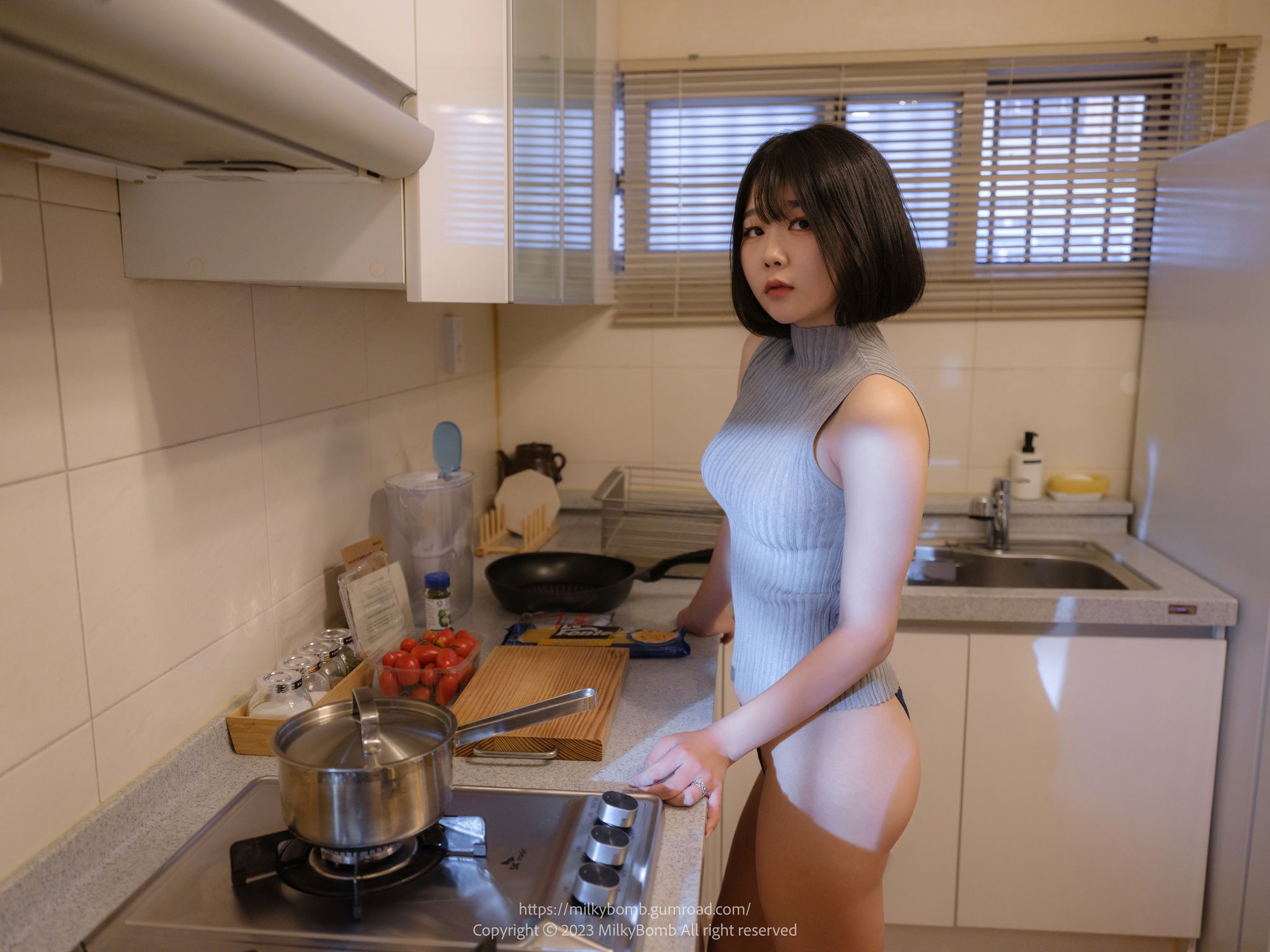 [MilkyBomb] Zia (지아) Vol.001 Cooking (368 photos )