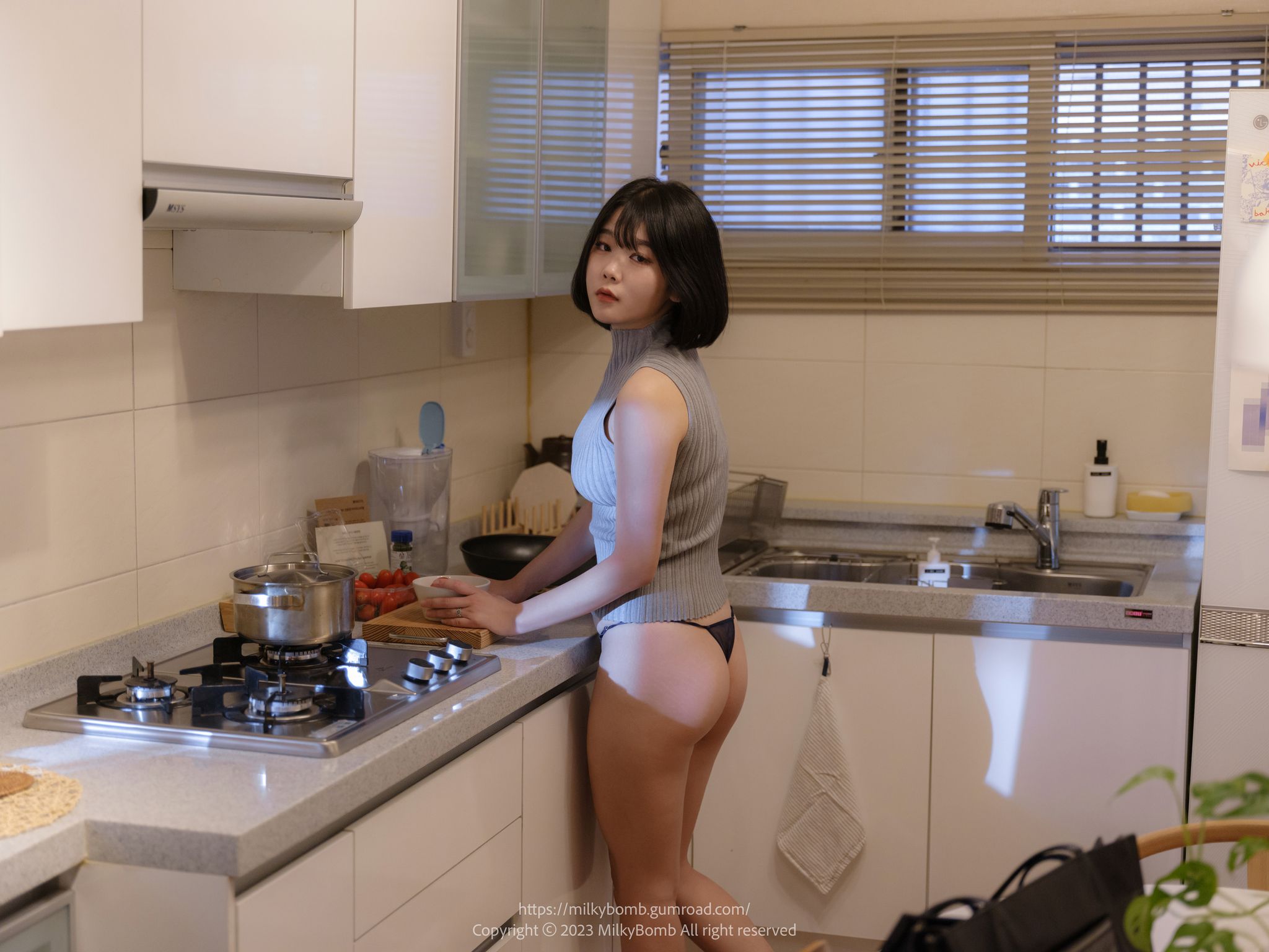 [MilkyBomb] Zia (지아) Vol.001 Cooking (368 photos )