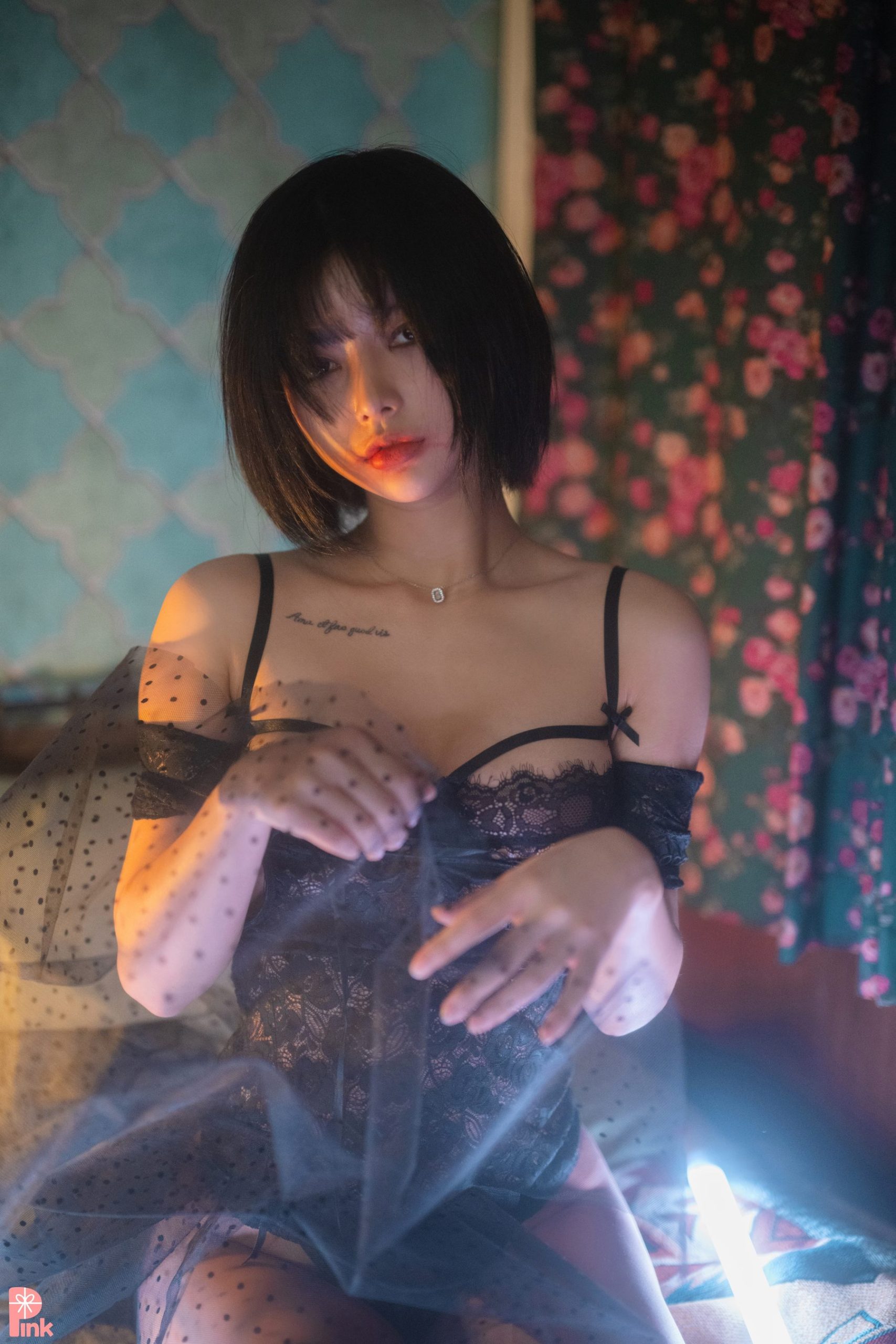 [PINK RIBBON] Uuuha - Black [59P]
