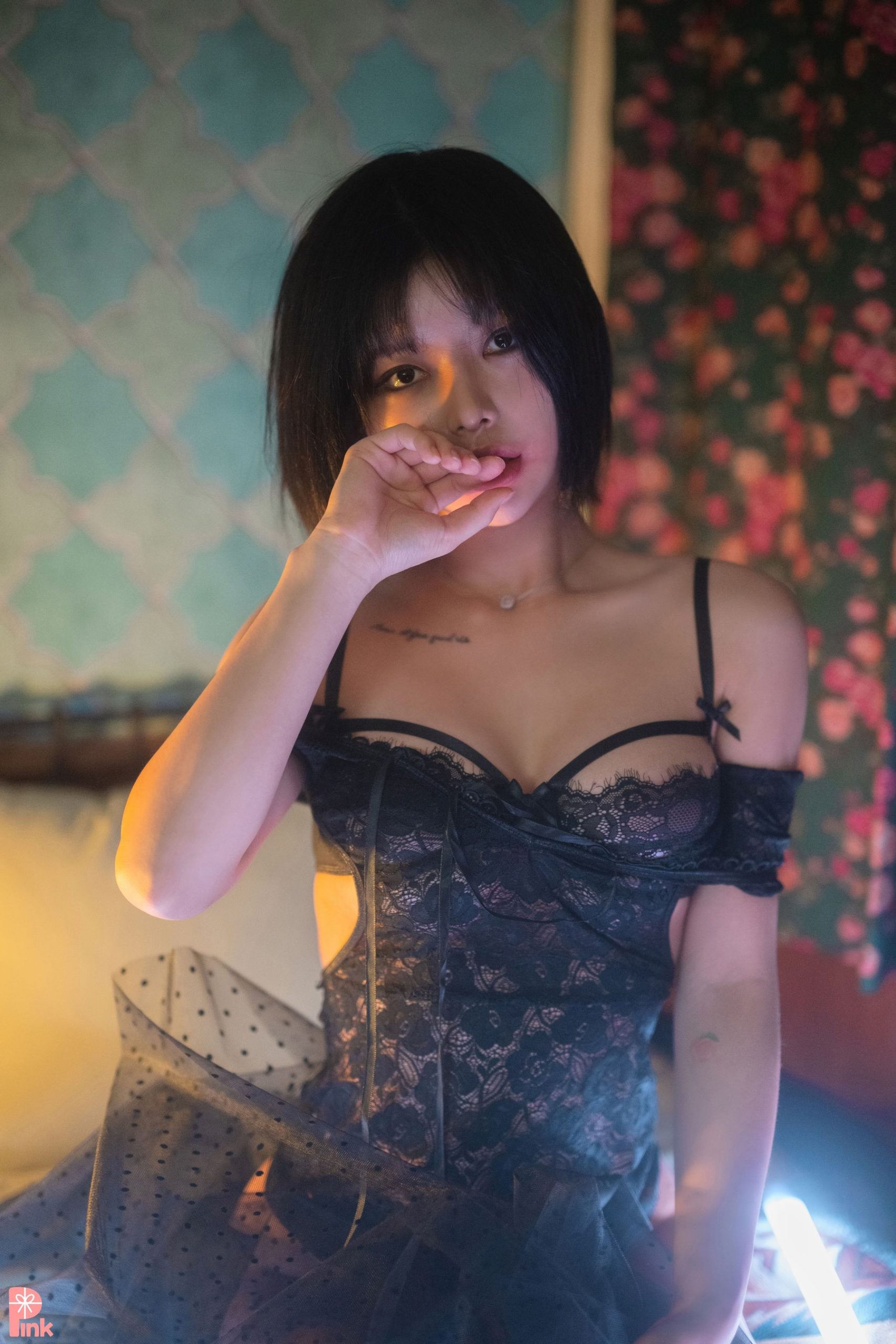 [PINK RIBBON] Uuuha - Black [59P]
