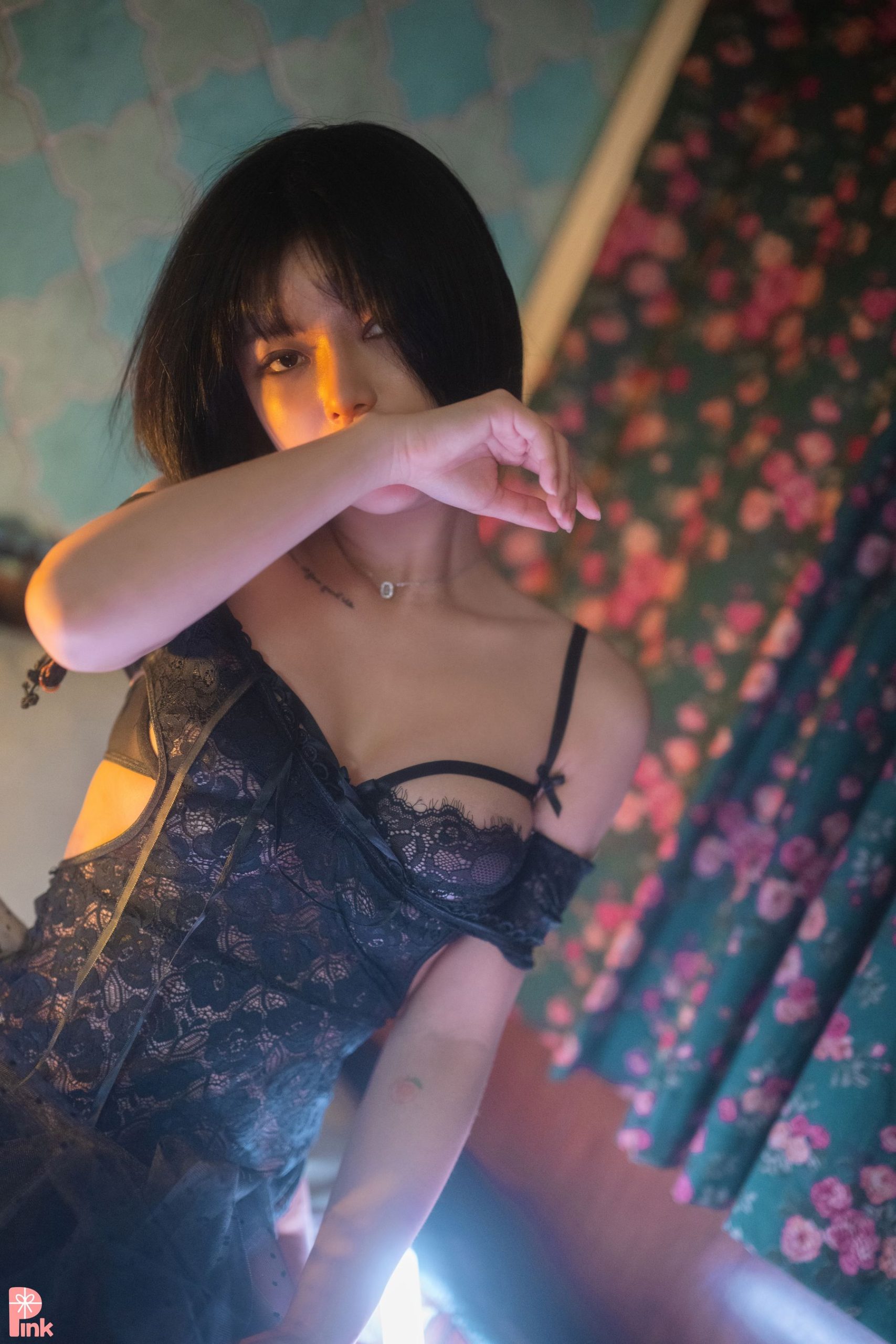 [PINK RIBBON] Uuuha - Black [59P]