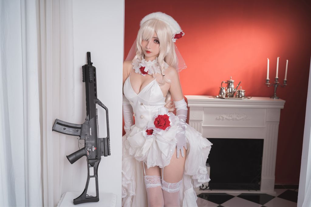 Coser@rioko凉凉子 Vol.001_ G36c花嫁 [25P]