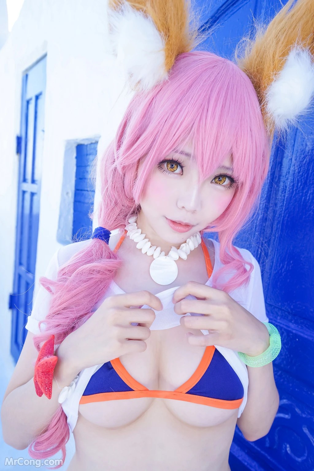 Coser@Ely_eee (ElyEE子)_ 玉藻前泳装 [24P]