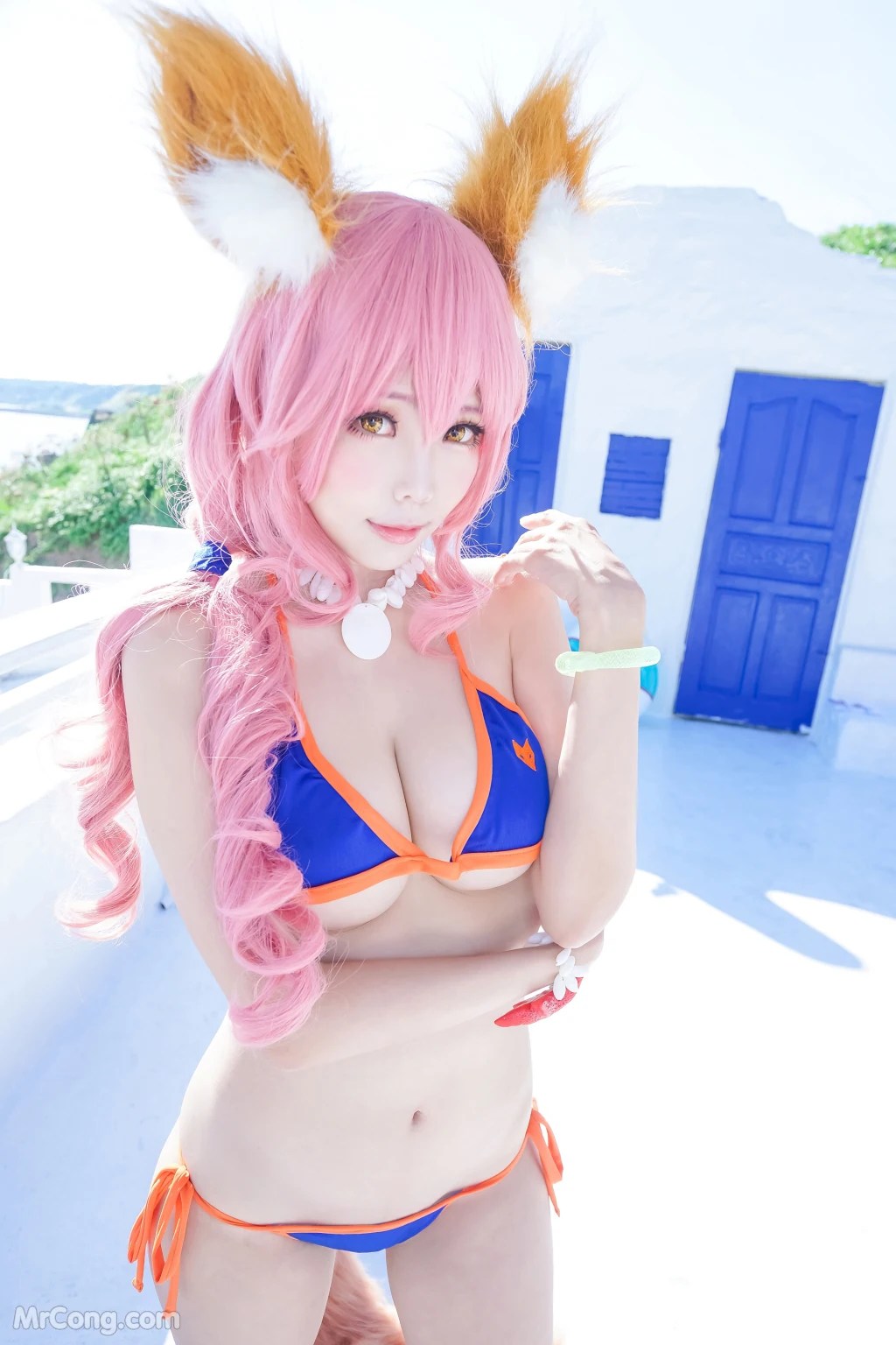 Coser@Ely_eee (ElyEE子)_ 玉藻前泳装 [24P]