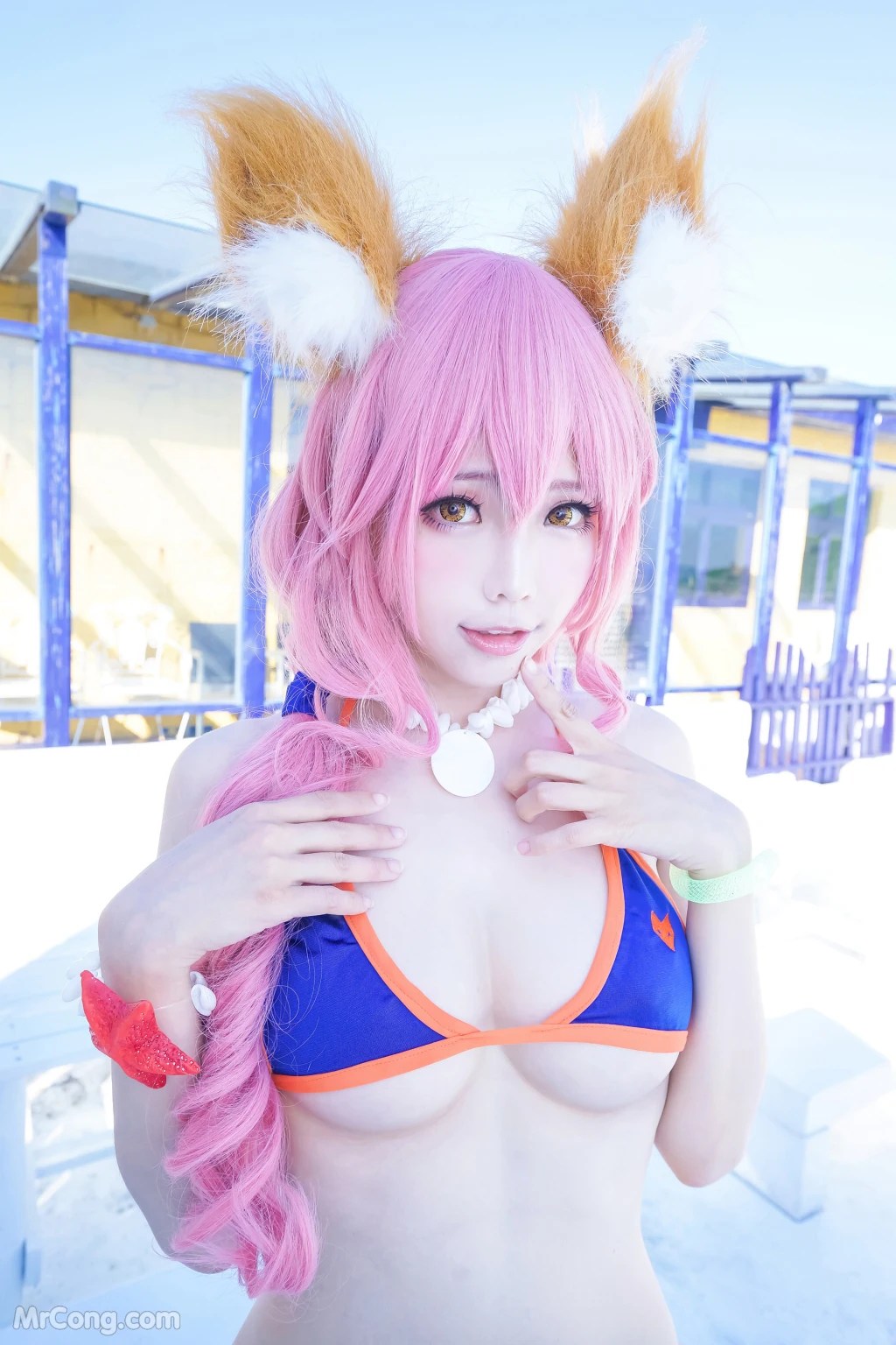 Coser@Ely_eee (ElyEE子)_ 玉藻前泳装 [24P]