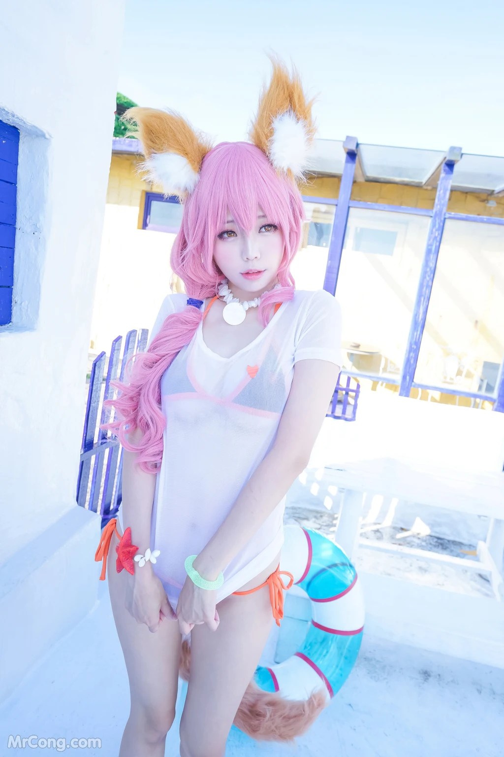 Coser@Ely_eee (ElyEE子)_ 玉藻前泳装 [24P]