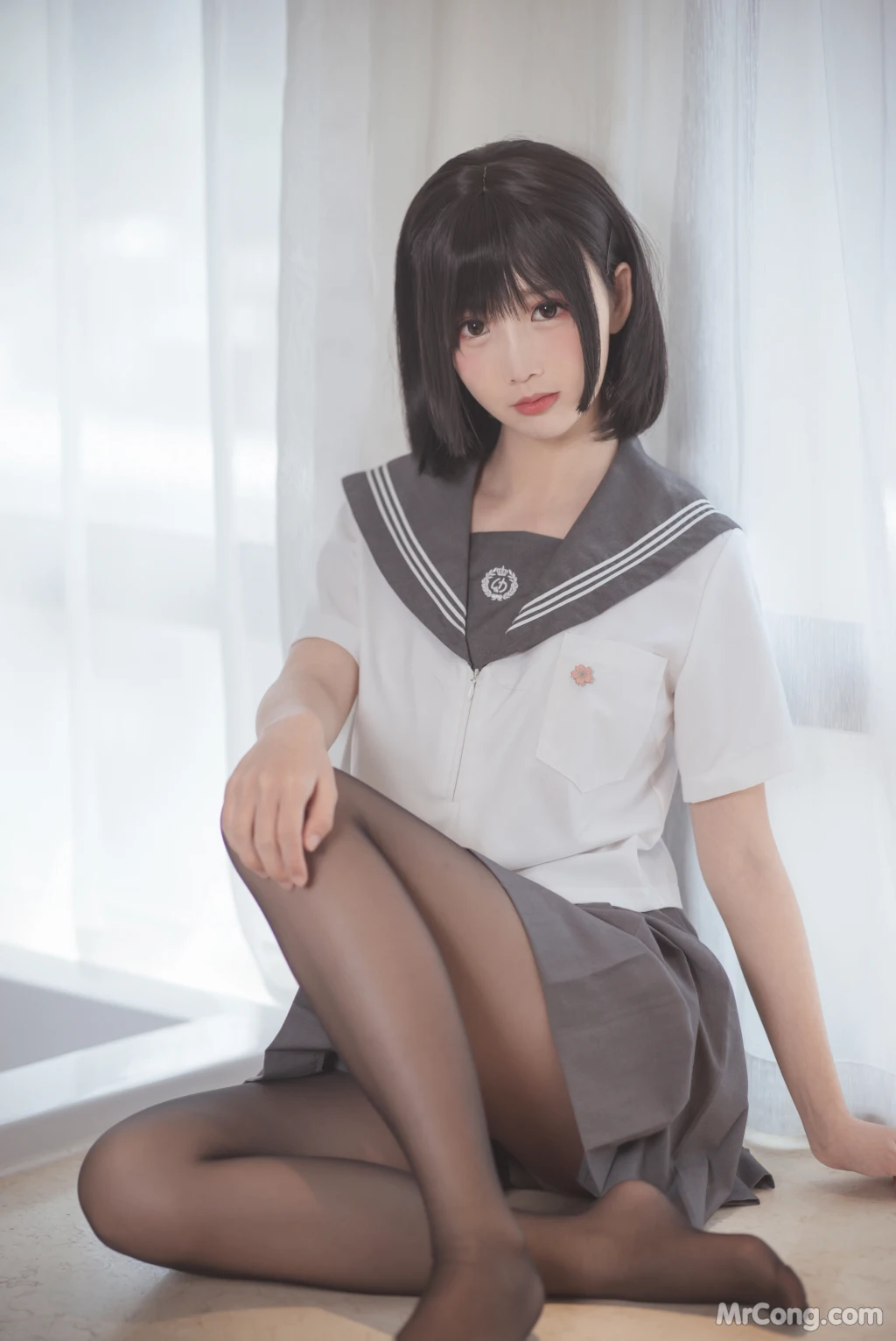 Coser@面饼仙儿 No.016_ 脑内少女 黑丝JK [25P]