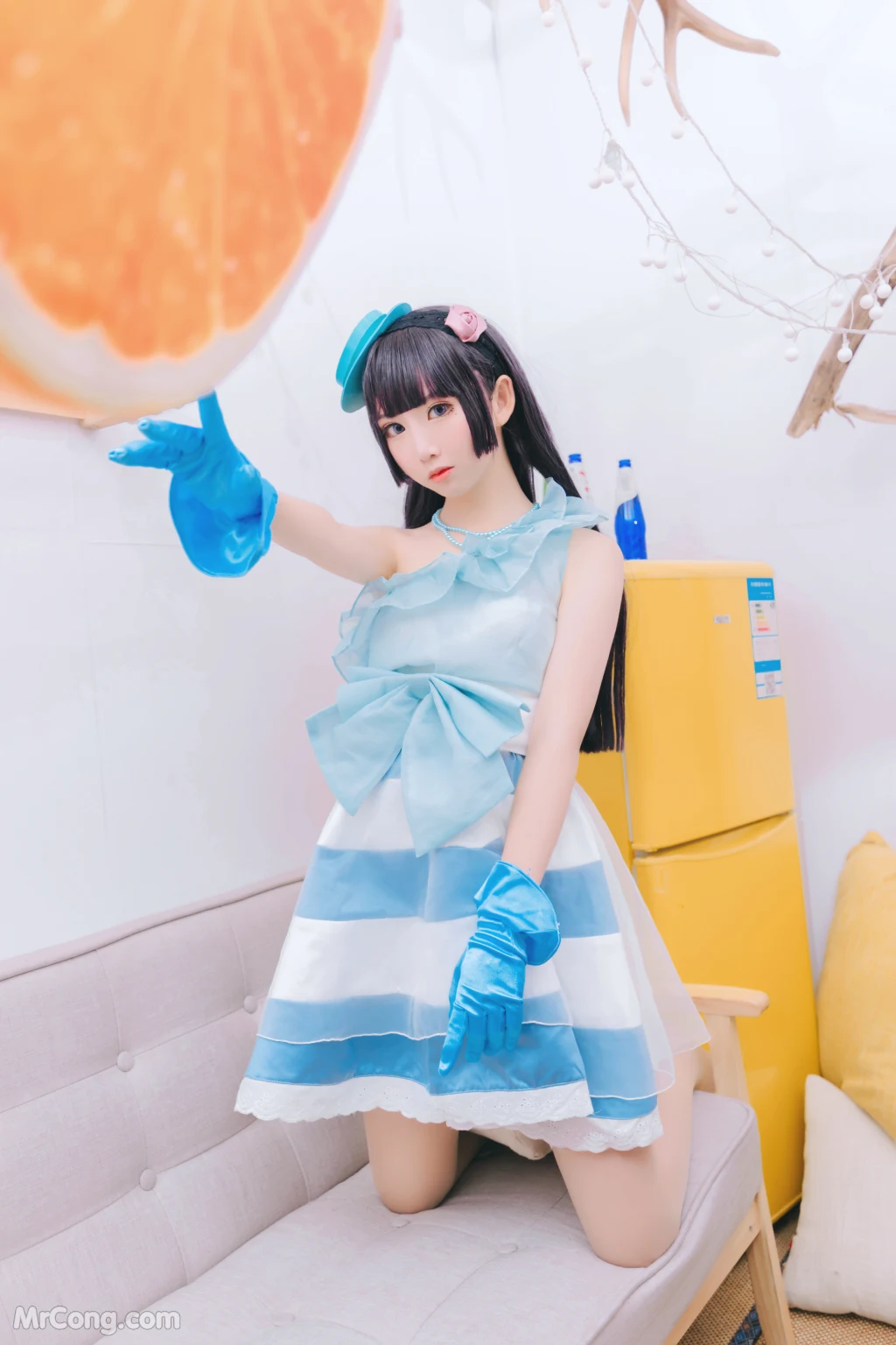 Coser@面饼仙儿 No.026_ 黑猫打歌服 [12P]