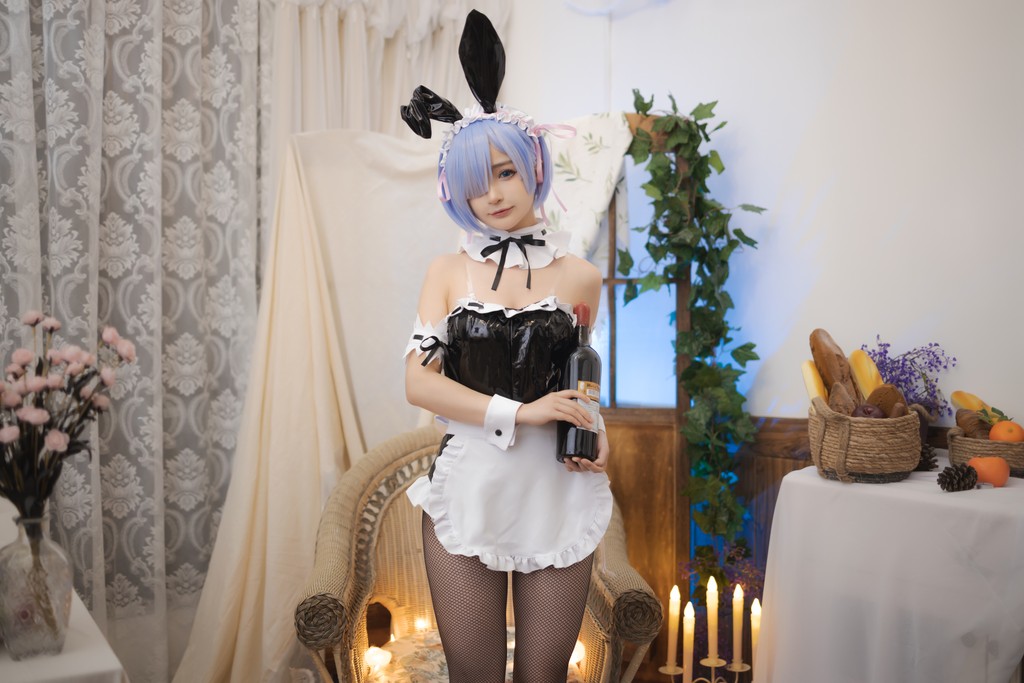 Coser @ 桜 井 宁宁 Vol.020_ 蕾姆 兔 女郎 [34P]