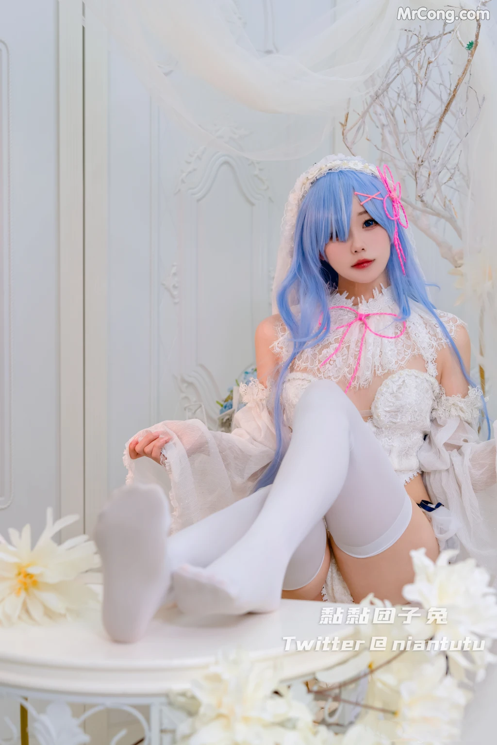 Coser@黏黏团子兔_ 长发蕾姆 [20P]