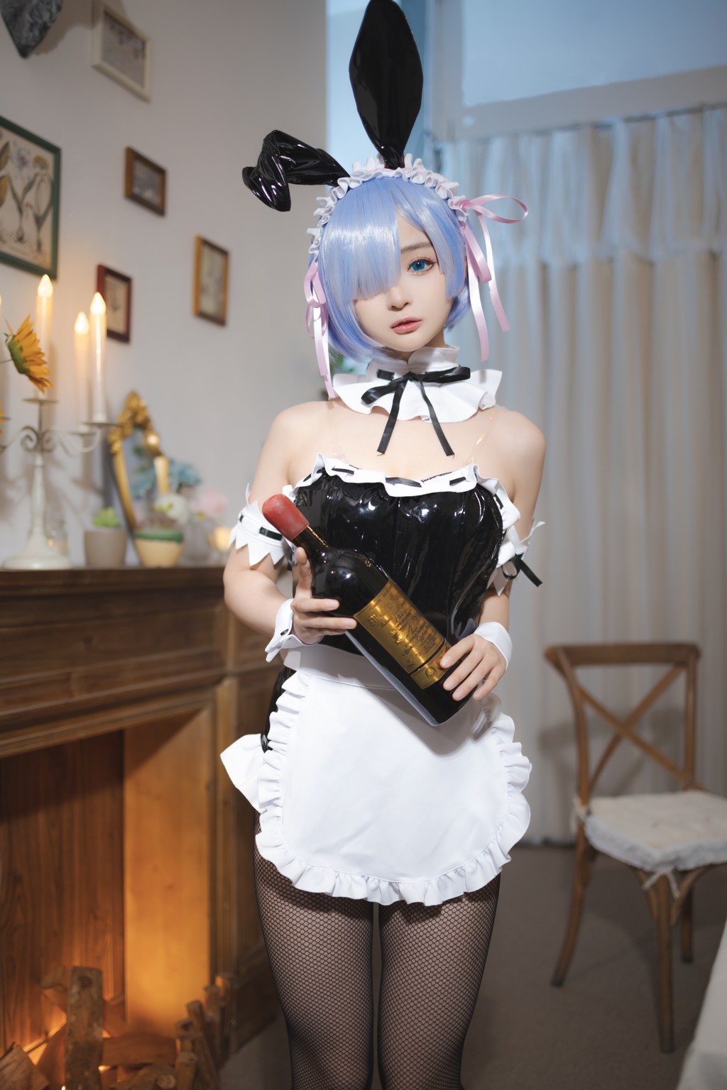 Coser @ 桜 井 宁宁 Vol.020_ 蕾姆 兔 女郎 [34P]