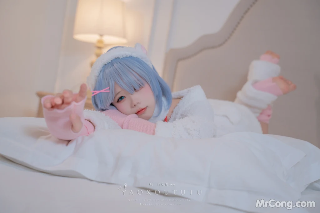 Coser@黏黏团子兔_ T3特典 蕾姆咩咩 [53P]