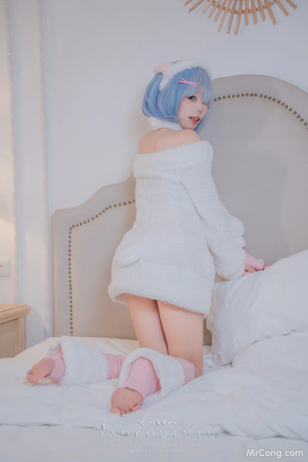 Coser@黏黏团子兔_ T3特典 蕾姆咩咩 [53P]