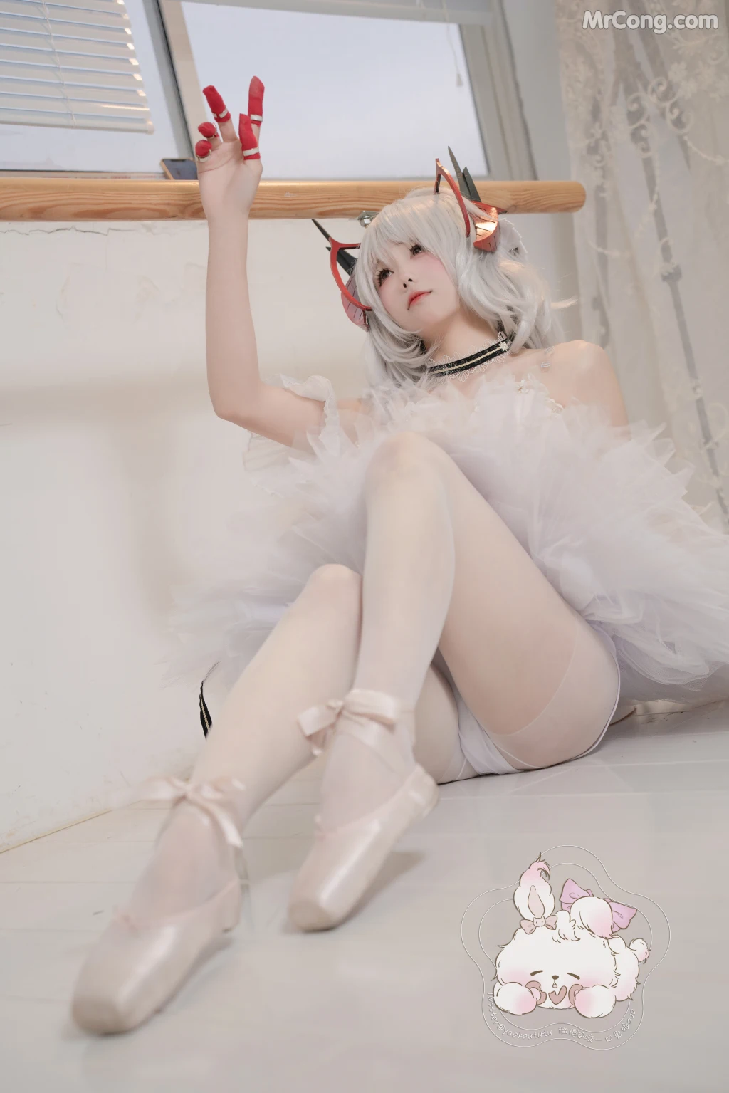 Coser@黏黏团子兔_ W天鹅之舞 [55P]