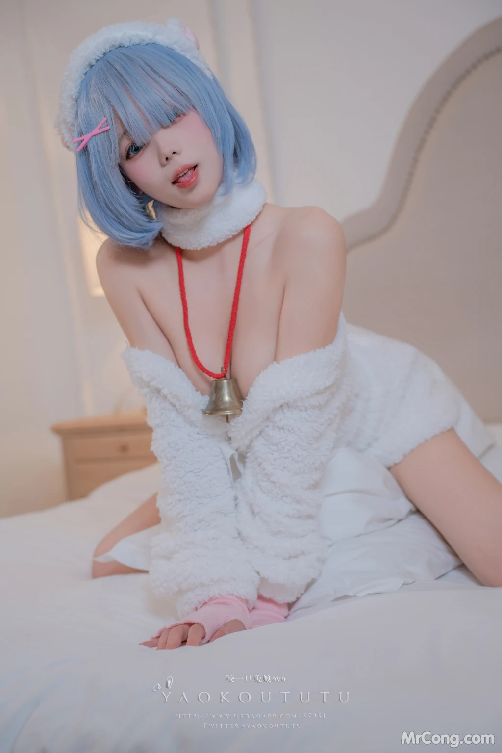 Coser@黏黏团子兔_ T3特典 蕾姆咩咩 [53P]