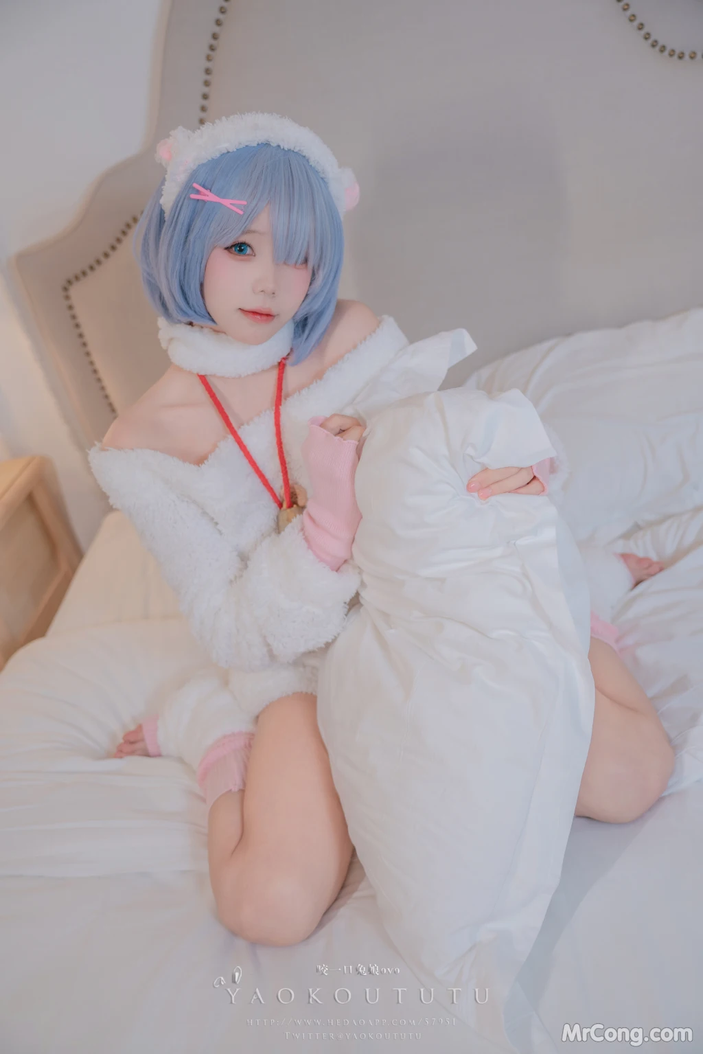 Coser@黏黏团子兔_ T3特典 蕾姆咩咩 [53P]