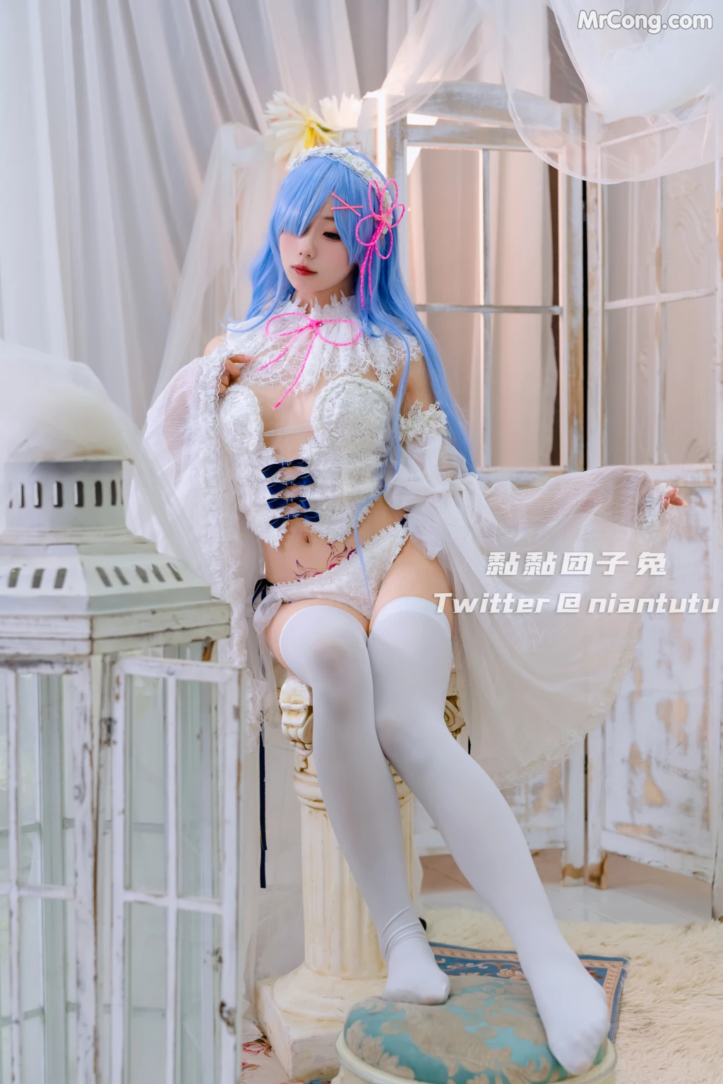 Coser@黏黏团子兔_ 长发蕾姆 [20P]